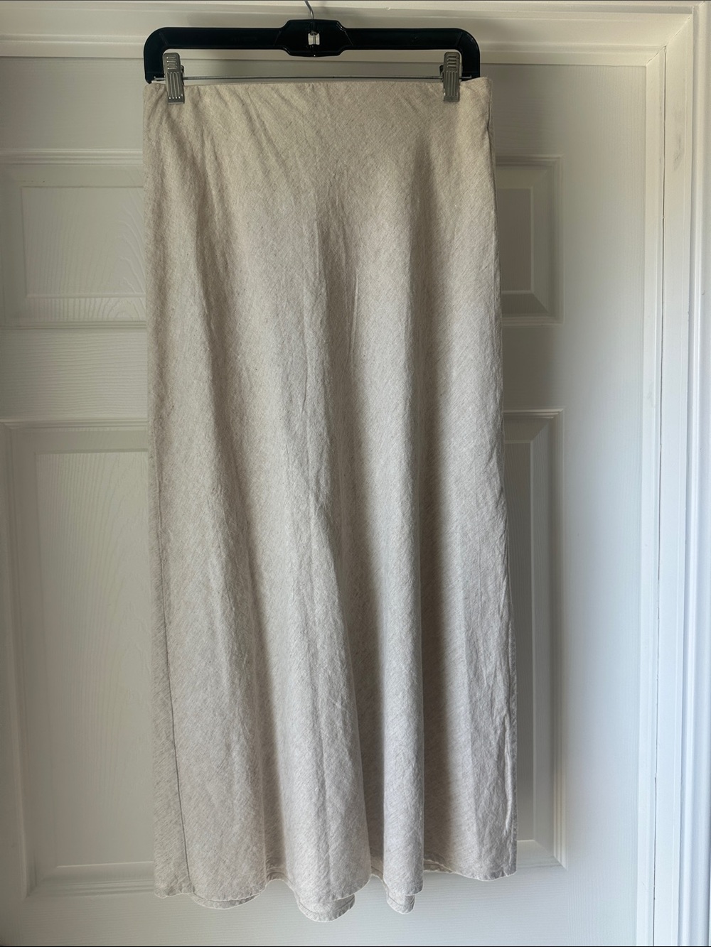 Gap Classic Cream Maxi Skirt in Linen Blend